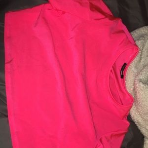 Barbie pink crop top